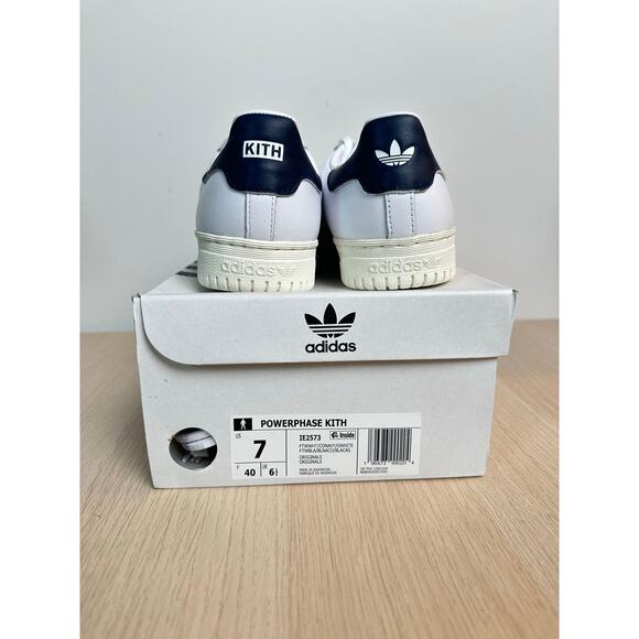 Adidas x KITH Powerphase White / Navy - Size 7M - NEW - Picture 3 of 9